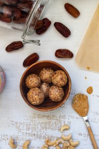 Easy Almond Butter Balls with added Decor